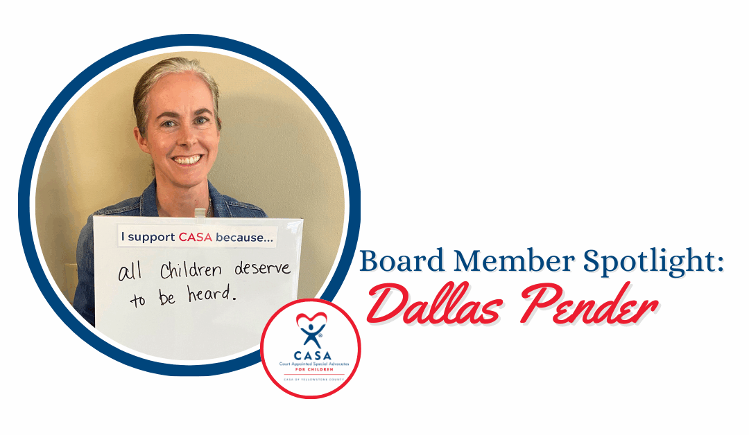 Board Member Spotlight: Dallas Pender